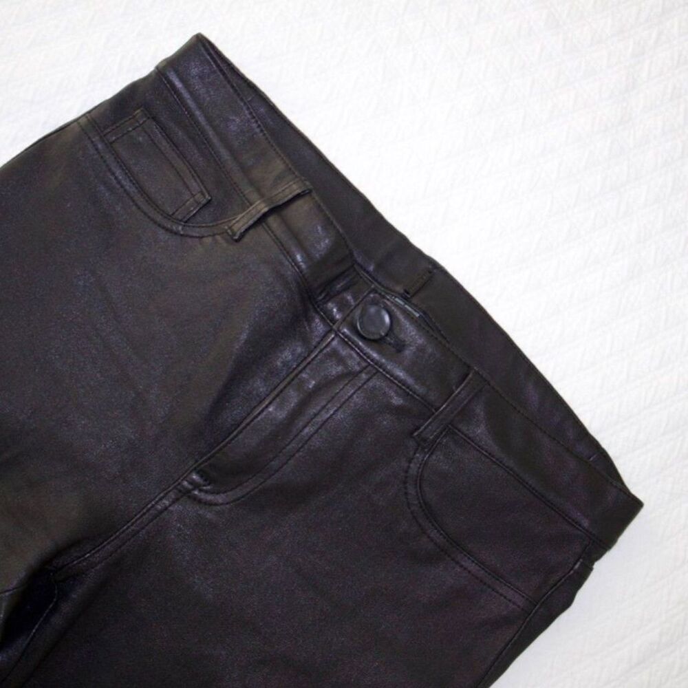 Elie Tahari x Bergdorf Goodman 100% Lambs Leather Pants Size 4 $900